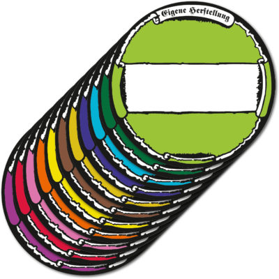 Die runden Etiketten für Gläser können optimal mit der Hand beschriftet werden oder aber auch mit einem schaumermal24 Etikettendrucker.