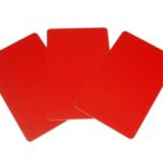 Karten für Kartendrucker Farbe rot