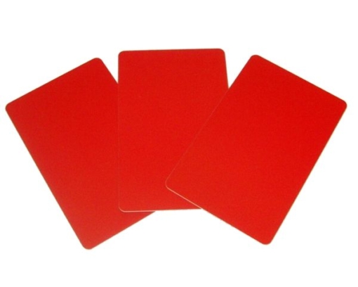 Karten für Kartendrucker Farbe rot