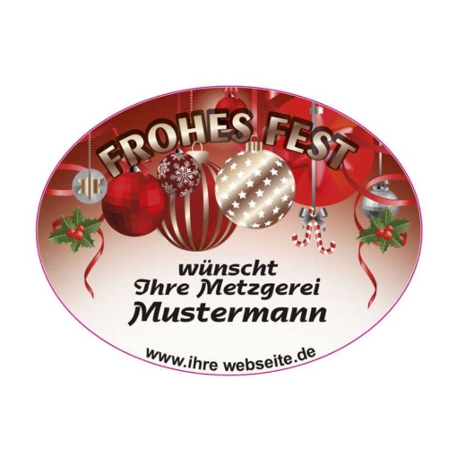 bedruckte Weihnachtsetiketten