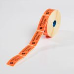 Warnetiketten Vorsicht Glas leuchtend rot-0