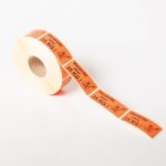 Warnetiketten Vorsicht über 25 KG leuchtend rot-0