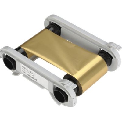 Plastikkartendrucker Farbband gold