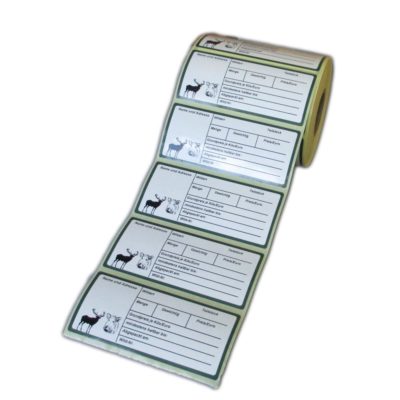 Wildbretetiketten zum Beschriften