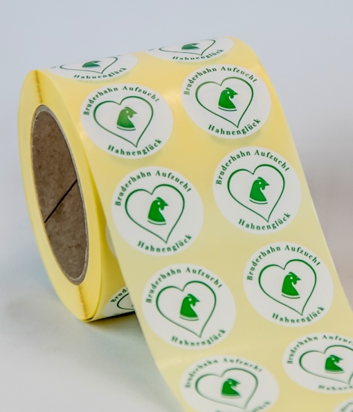 Selbstklebeetiketten Bruderhahn