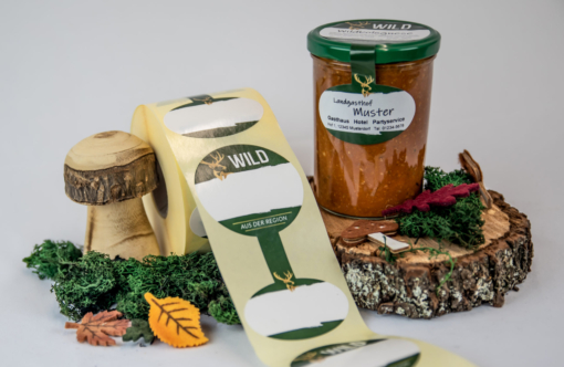 Wildaufkleber für Gläser