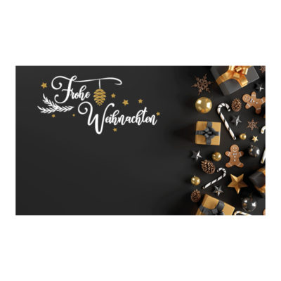 moderne Weihnachtsetiketten schwarz