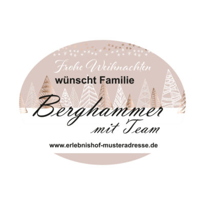 bedruckte Etiketten für Weihnachten