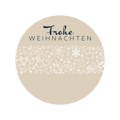 runde Weihnachtsetiketten