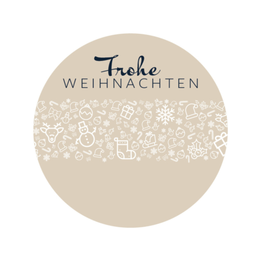 runde Weihnachtsetiketten