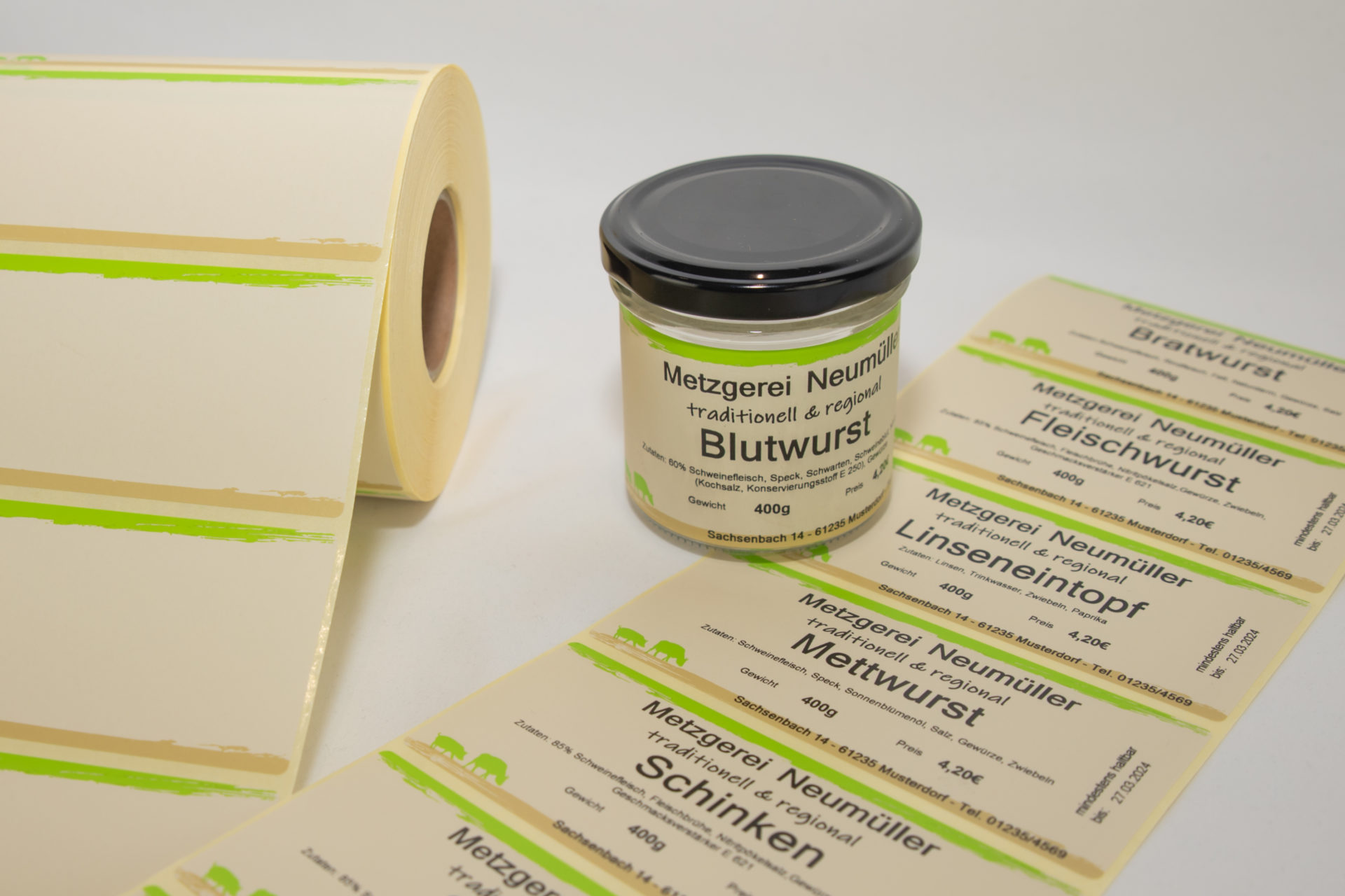 Aufkleber zum selber bedrucken