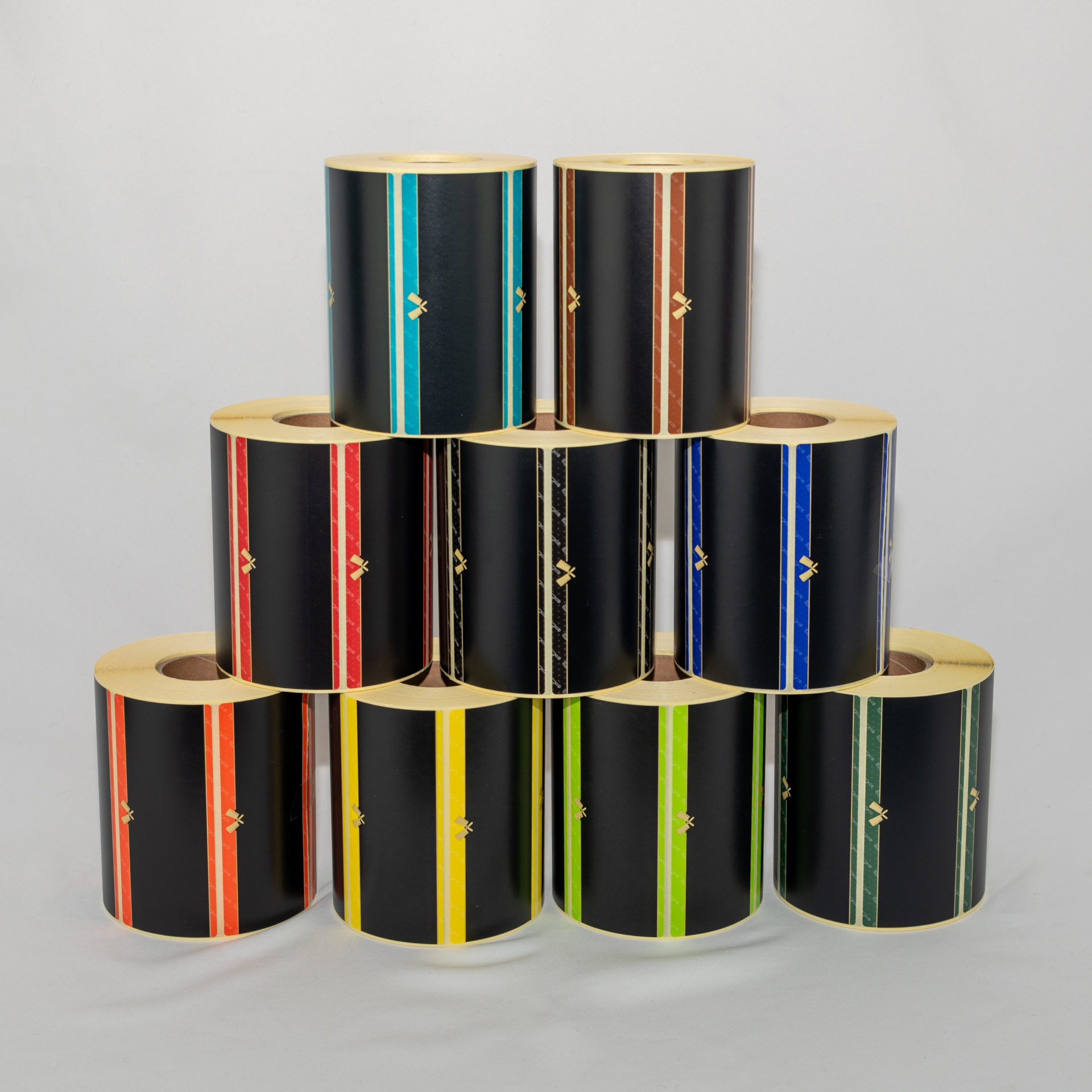 Etiketten modern in schwarz
