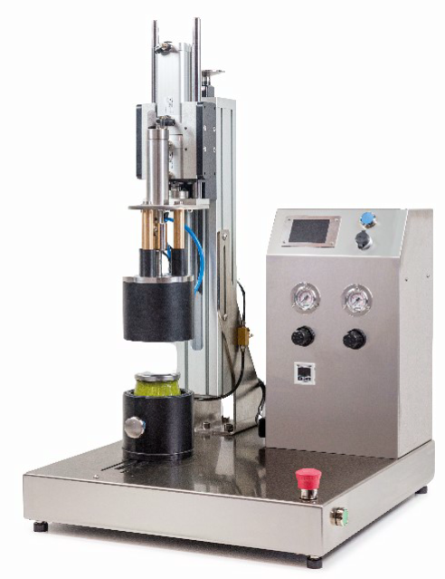 Gläserverschlussmaschine mit Vakuumverschluss