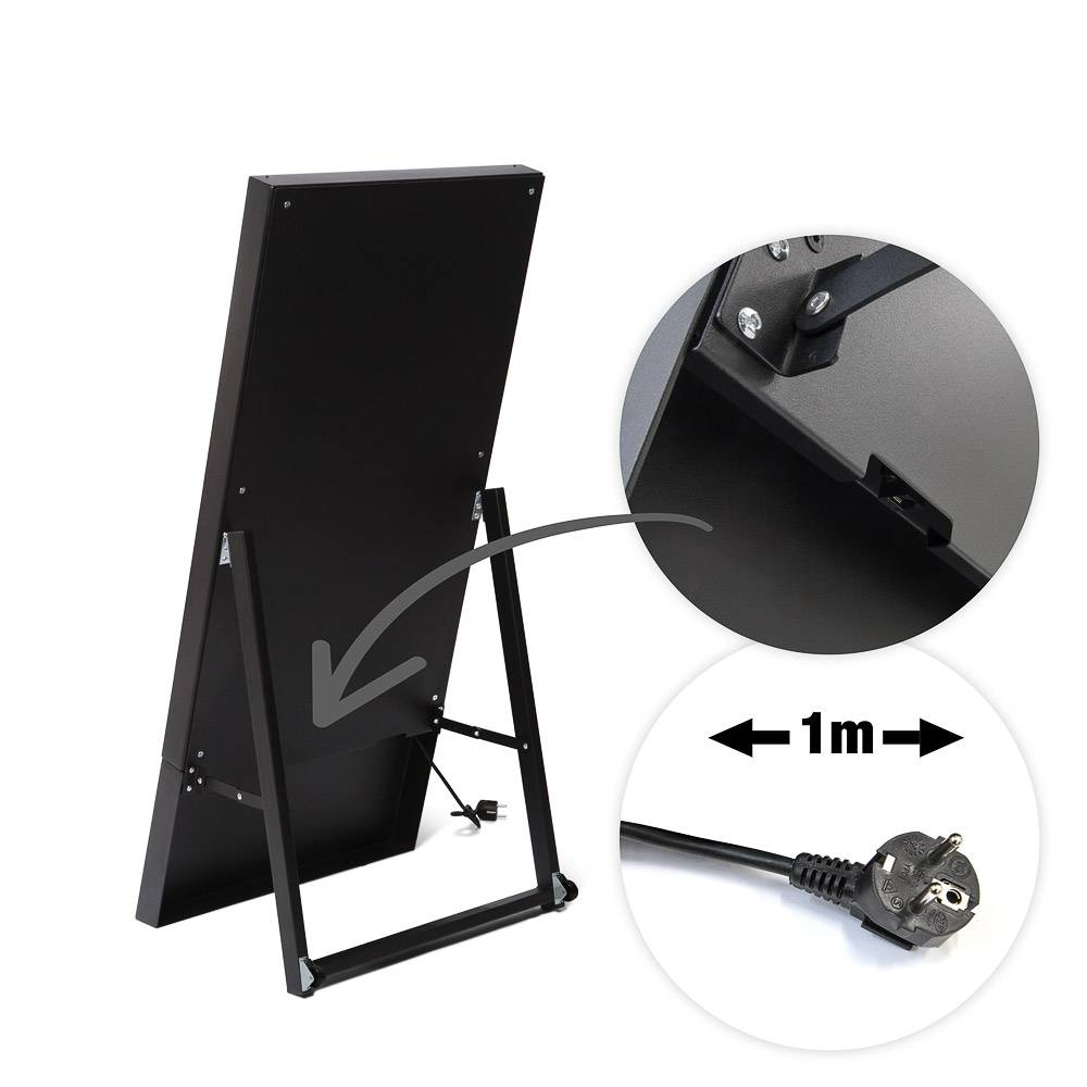 Hochauflösendes Display für Werbung im digitalen Kundenstopper
