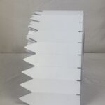 Rolle mit wetterfesten Stecketiketten aus PVC, 11525mm. Ideal zur Pflanzenennzeichnung