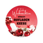 Weihnachtsetiketten mit Firmeneindruck